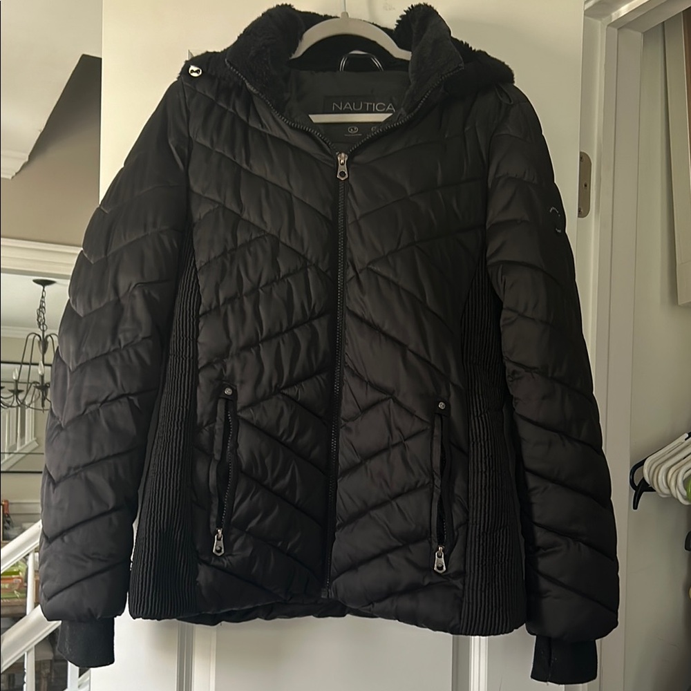 Nautica Black Quilted Jacket